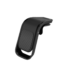 Magnetic Air Vent Car Phone Holder L-Type Clip with Adhesive Metal Plates for iPhone & Samsung