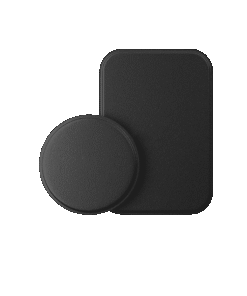 Universal Metal Plates Replacement for Phone Holder Adhesive Thin Magnetic Mounts 1 Rectangle and 1 Round Compatible for All Mobiles