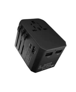 45W Universal Worldwide Travel Power Adapter All In One AC Outlet Plug Wall Charger with Ultra-Fast 3 USB Port & Type-C PD 3.0 - GaN Chargers