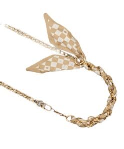 Adjustable Woven Metal Crossbody Phone Lanyard