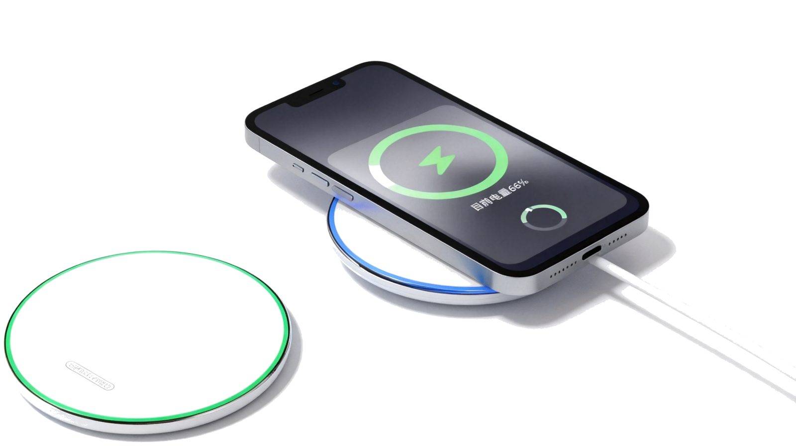 Traditional wireless charging pad made for a flat phone